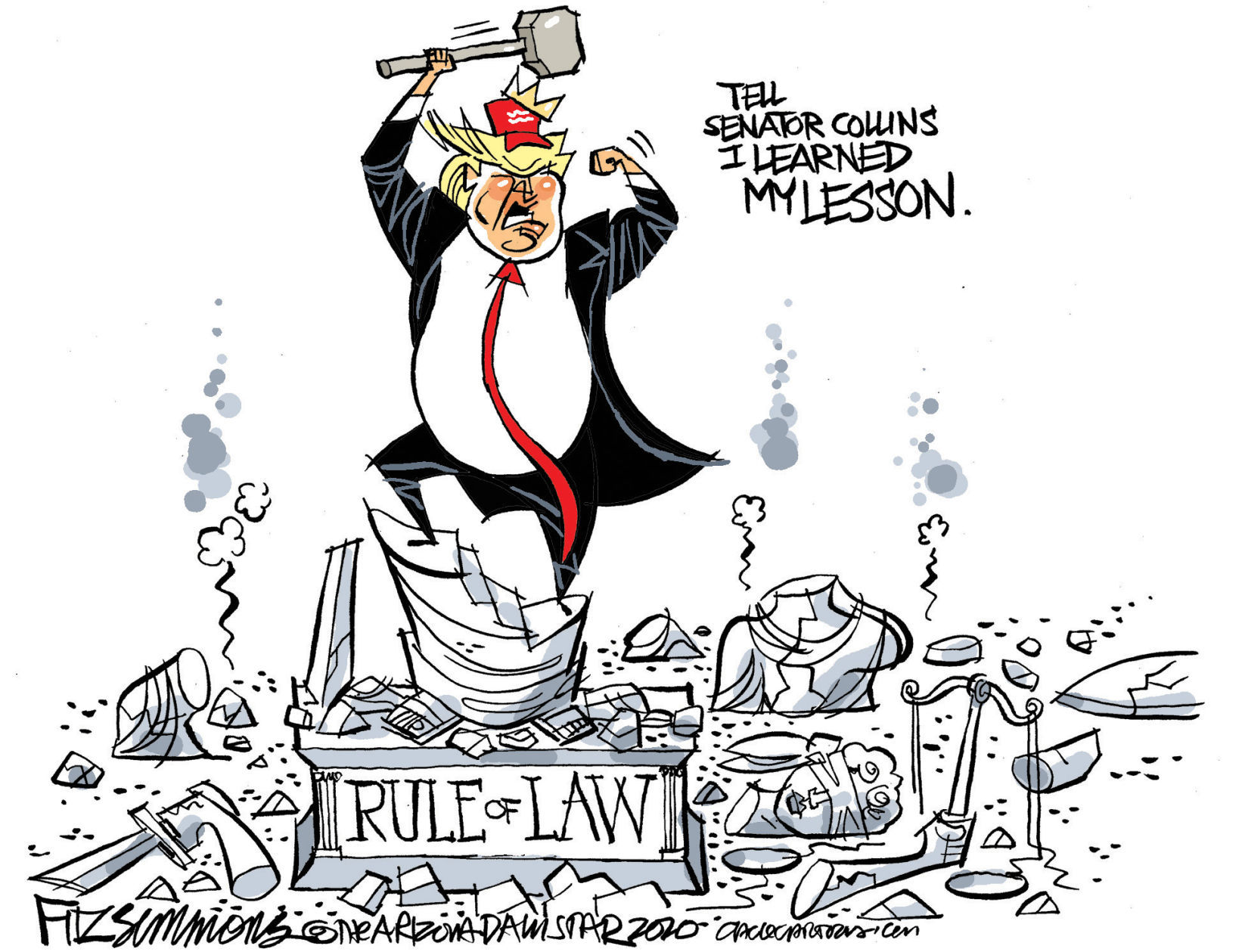 Daily Fitz Cartoon: Rule of Law